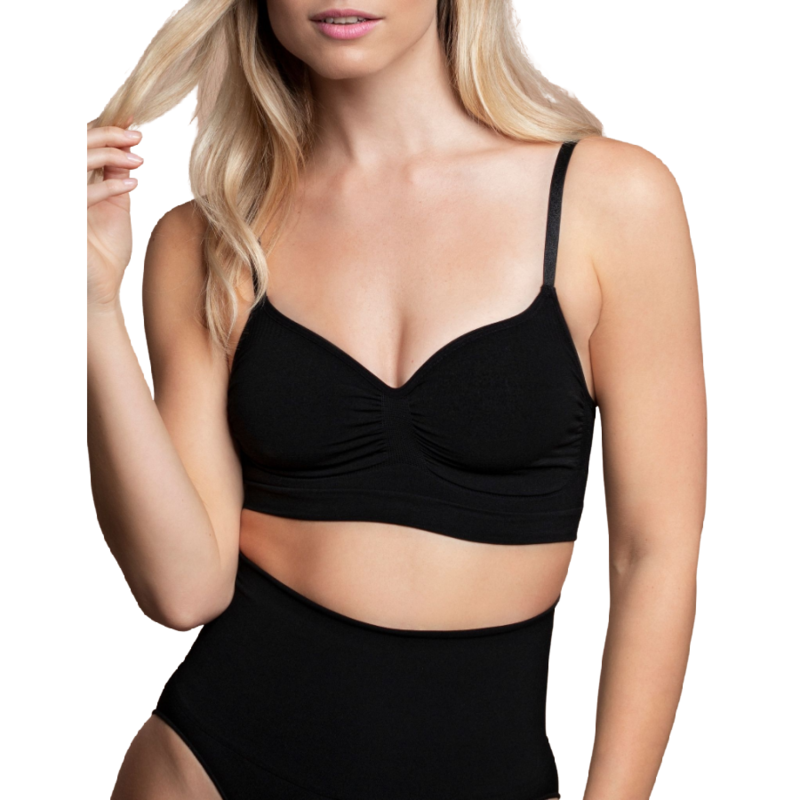 Bye-Bra - Medium Control Soutien-Gorge Sans Points Noir Taille Xxl